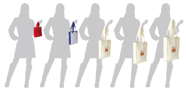 マチ付きトールトートバッグサイズ参考画像